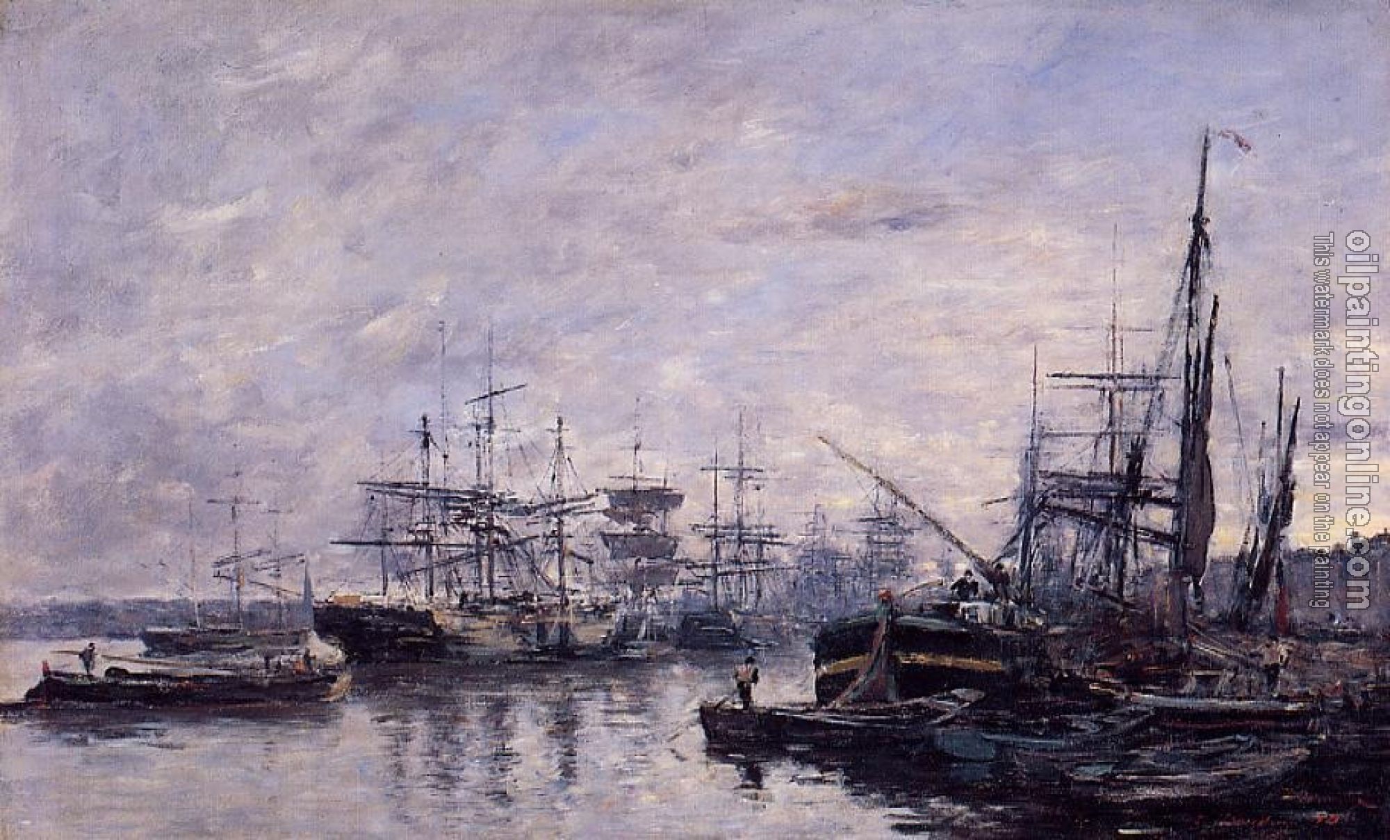 Boudin, Eugene - Bordeaux, the Port